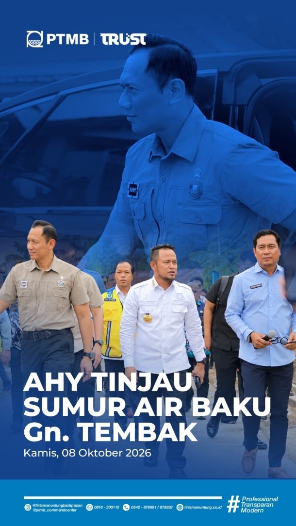 Peninjauan Sumur Air Baku Bersama AHY