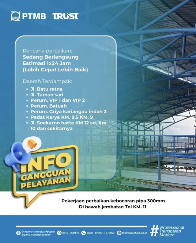 Perbaikan Pipa 300mm di Bawah Jembatan Tol KM. 11