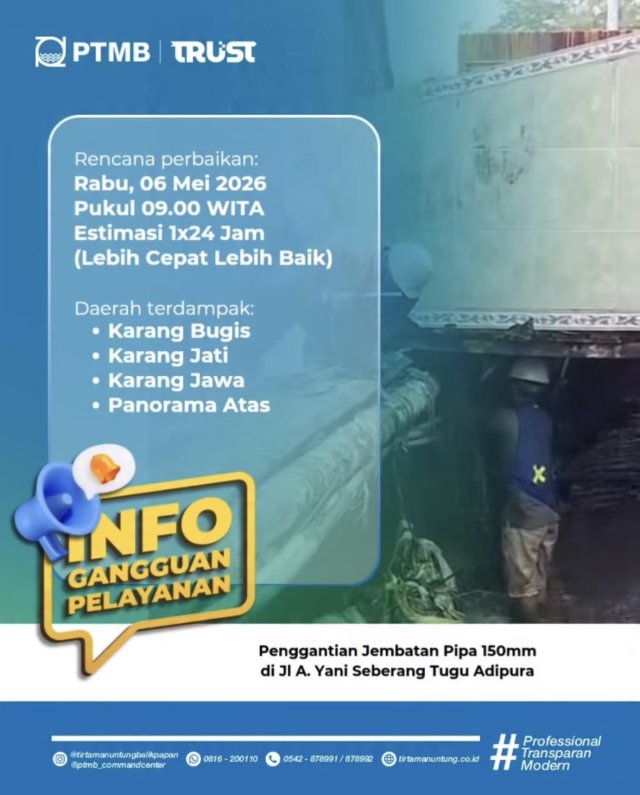 Penggantian Jembatan Pipa 150mm di Jl. A. Yani Sebrang Tugu Adipura