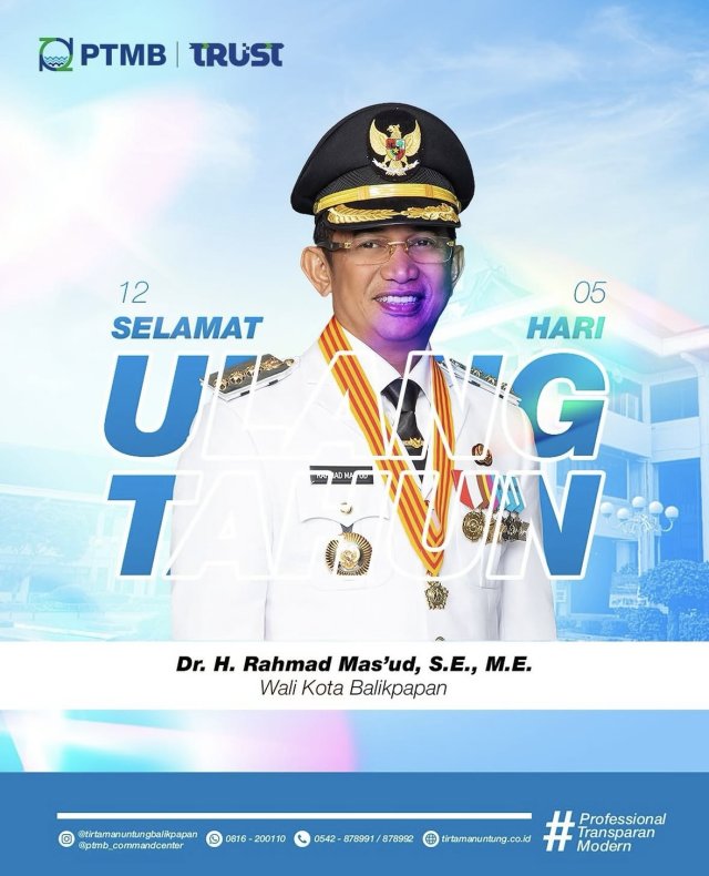 Selamat Ulang Tahun kepada Wali Kota Balikpapan!