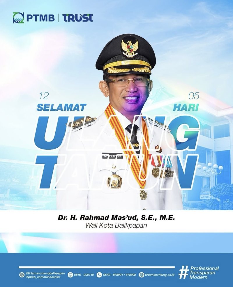 Selamat Ulang Tahun kepada Wali Kota Balikpapan!