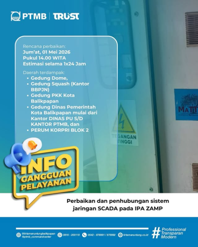 Perbaikan dan Penghubungan Sistem Jaringan SCADA pada IPA ZAMP
