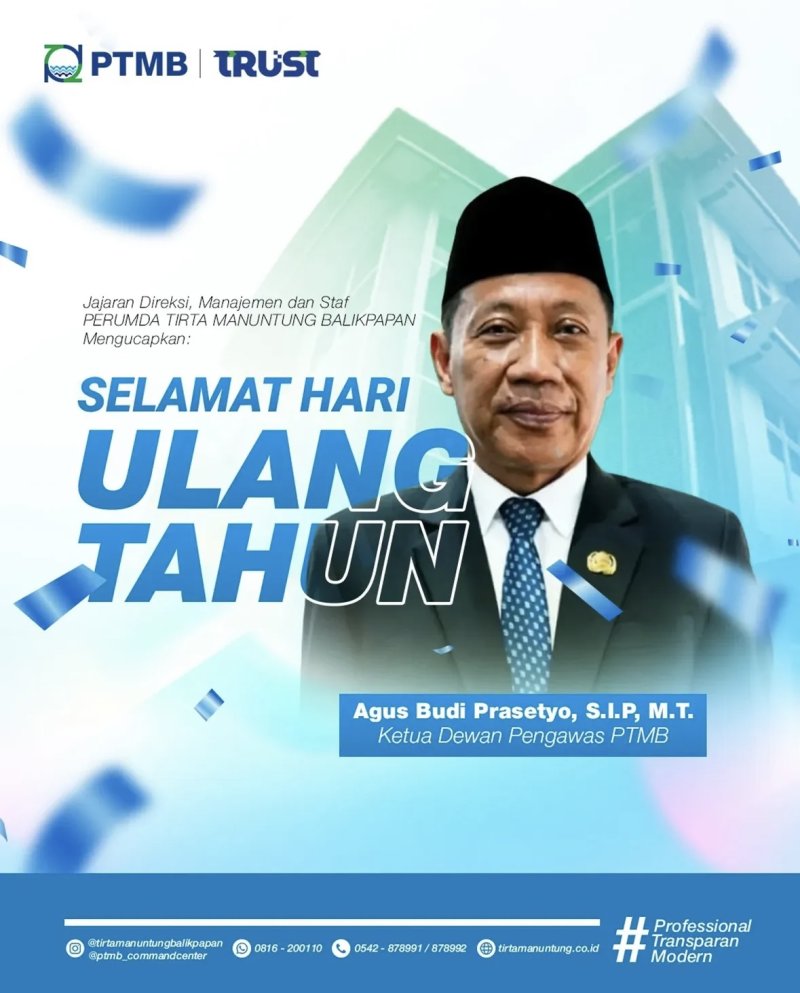 Selamat Ulang Tahun kepada Ketua Dewan Pengawas PTMD