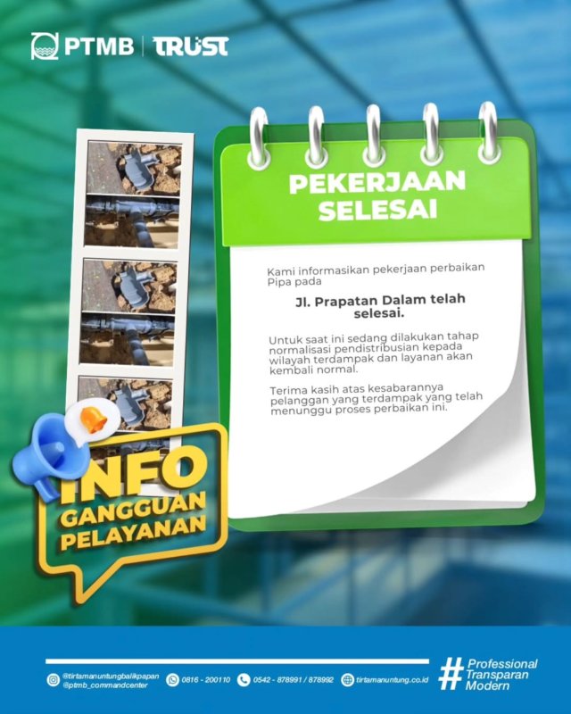 Pekerjaan Selesai Jl. Prapatan dalam