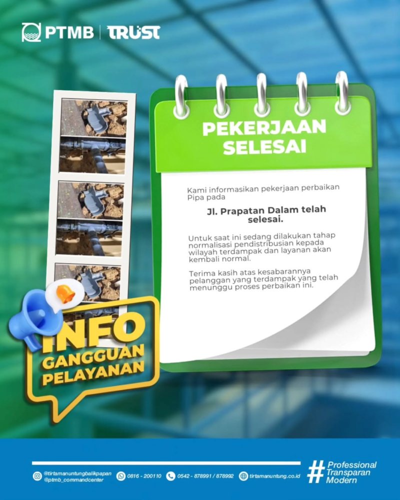 Pekerjaan Selesai Jl. Prapatan dalam