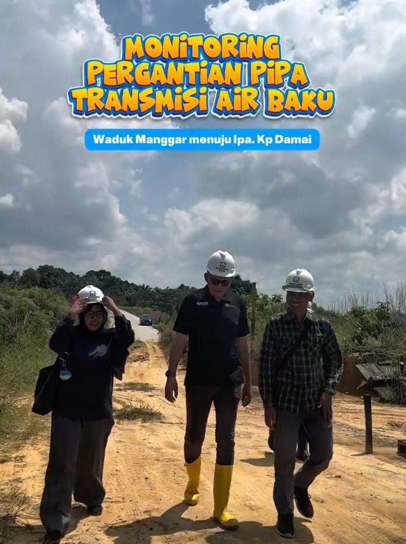 Monitoring Pergantian Pipa Transmisi Air Baku